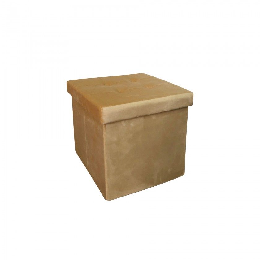 Banqueta Veludo Retangular 38X38X38cm Banqueta Veludo Retangular 38X38X38cm