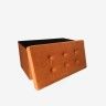 Banqueta Veludo Retangular 76X38X38cm Banqueta Veludo Retangular 76X38X38cm