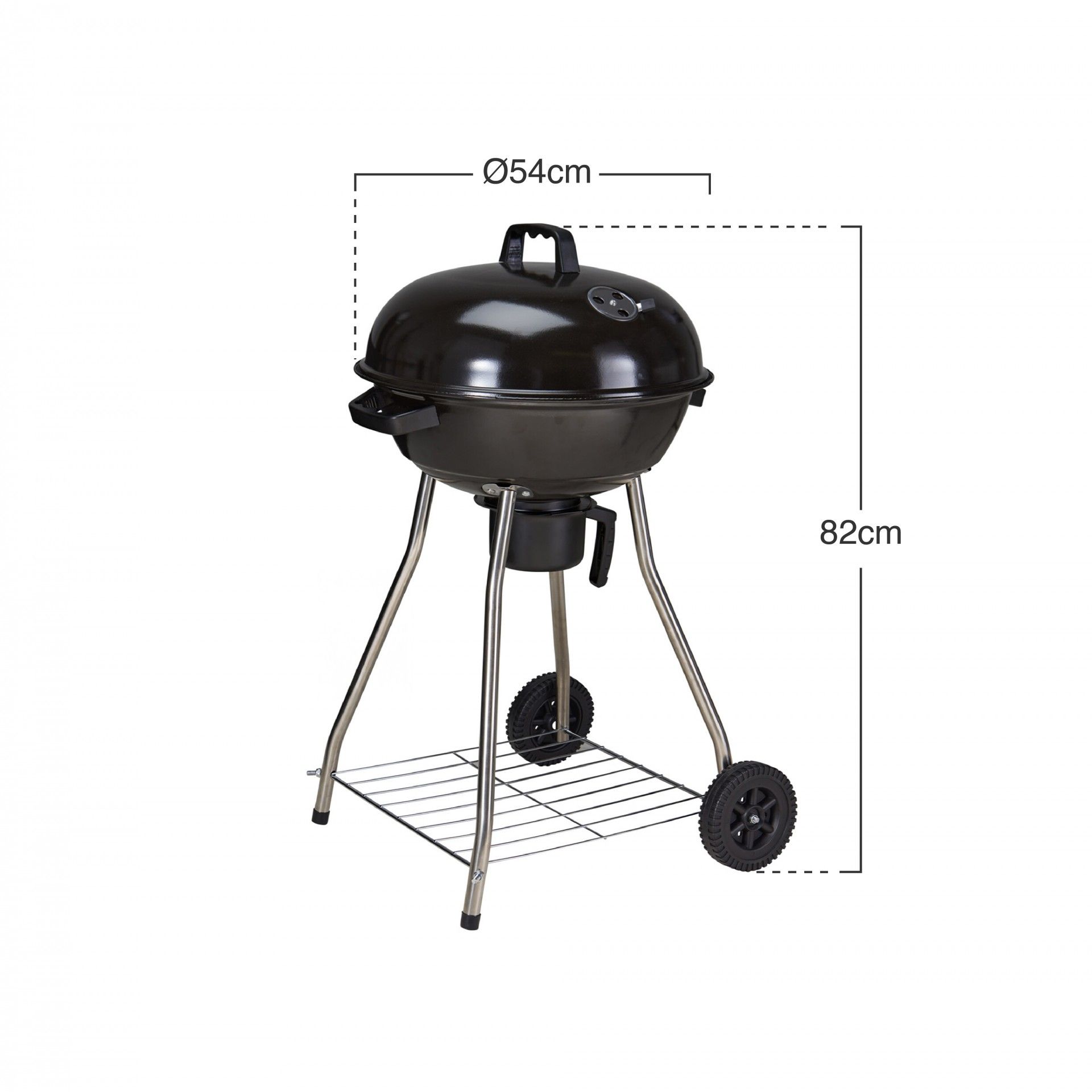 Barbecue Com Rodas Ø54X82cm