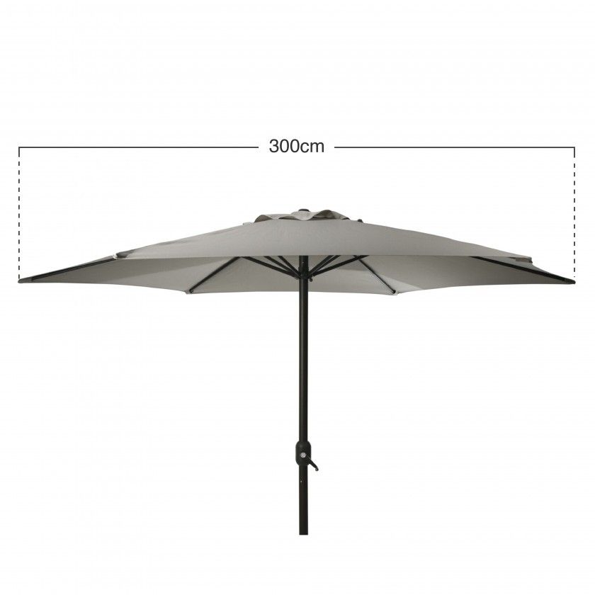Guarda Sol Aluminio Cinza 300cm Guarda Sol Aluminio Cinza 300cm