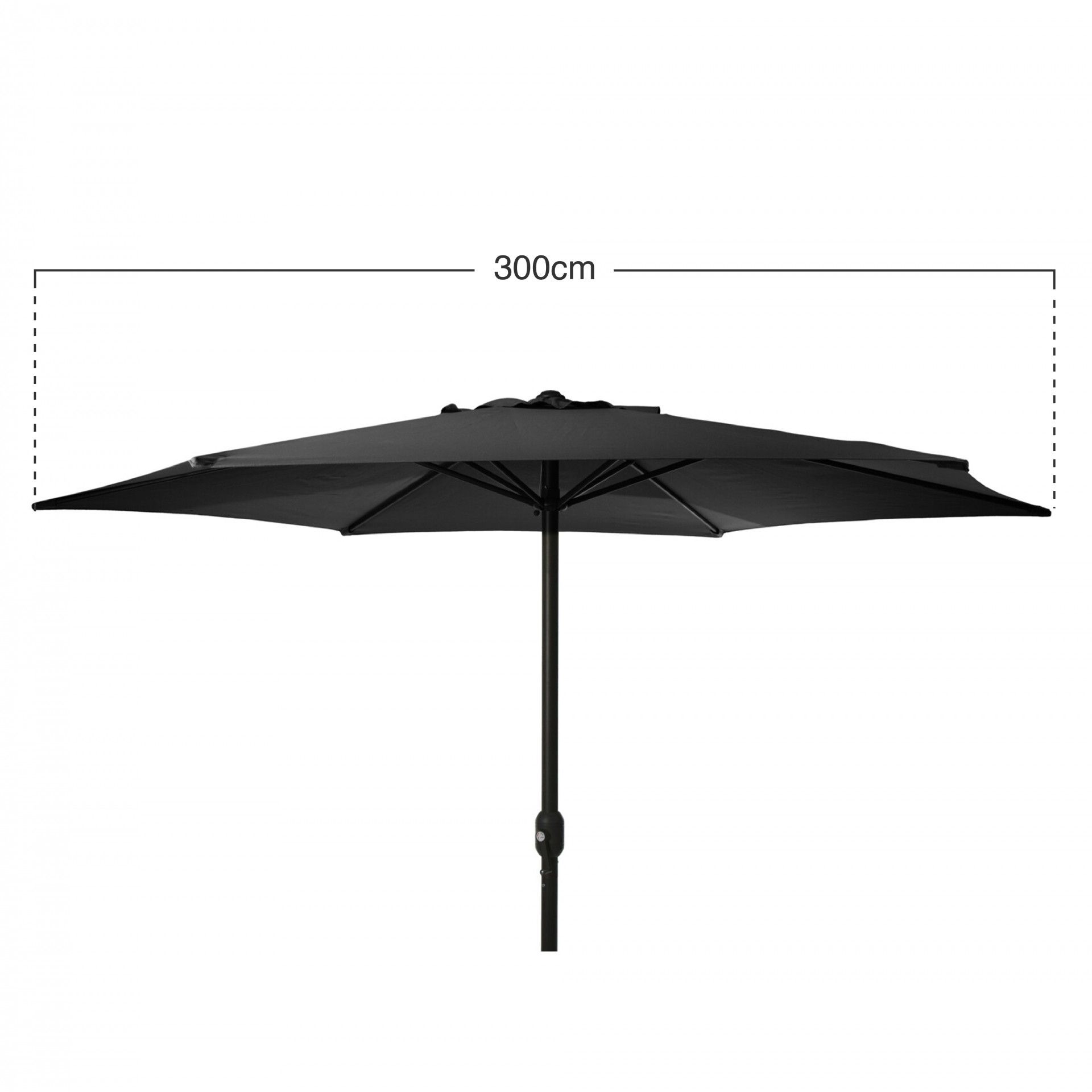 Guarda Sol Preto 300cm