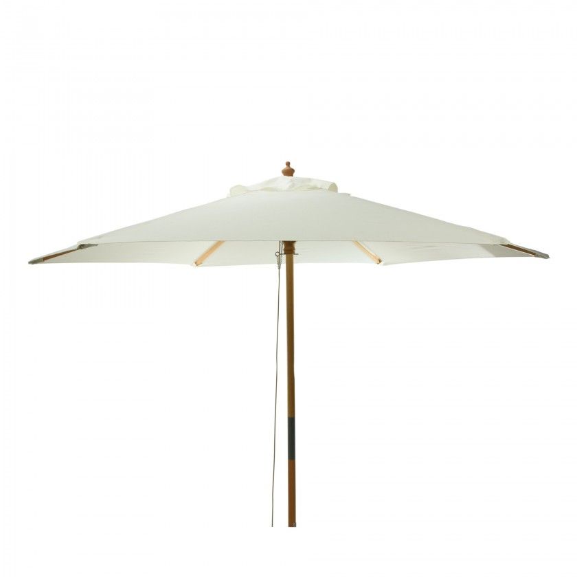 Guarda Sol Cabo Madeira Bege 250cm Guarda Sol Cabo Madeira Bege 250cm