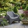 Cadeira Jardim Antracite 80X80X71cm