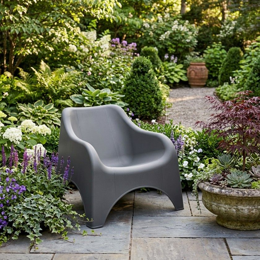 Cadeira Jardim Antracite 80X80X71cm