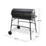 Barbecue Com Rodas 100X39X100cm Barbecue Com Rodas 100X39X100cm