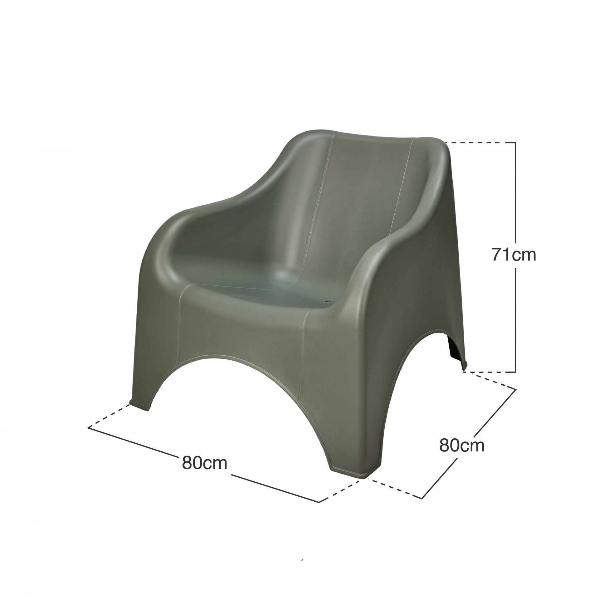 Cadeira Jardim Verde 80X80X71cm
