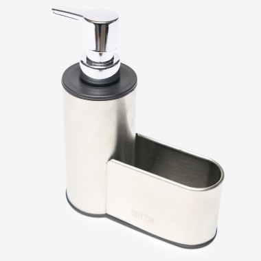 Dispensador Sabão Com Porta Esfregão Inox