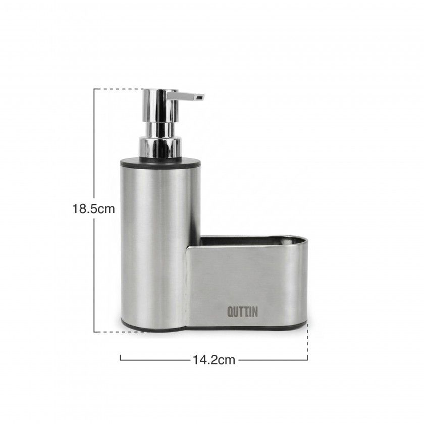 Dispensador Sabão Com Porta Esfregão Inox Dispensador Sabão Com Porta Esfregão Inox