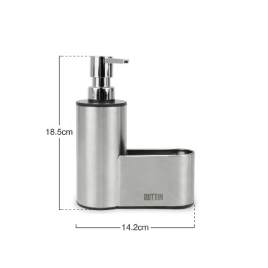 Dispensador Sabão Com Porta Esfregão Inox