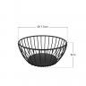 Cesto Multiusos Metal Preto �17.5X8cm