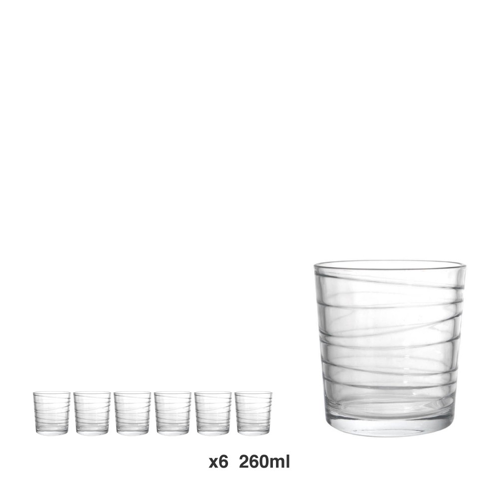 Copo Sem Pé Mistral Lacey 260ml Pack 6