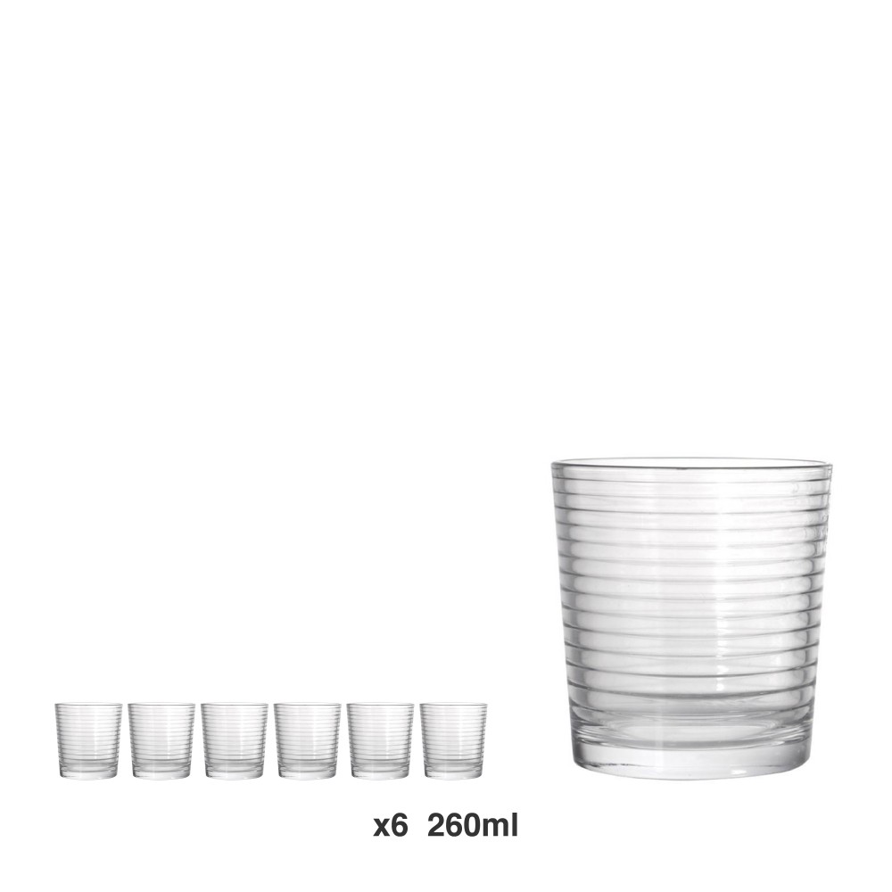 Copo Sem P� Mistral Rings 260ml Pack 6