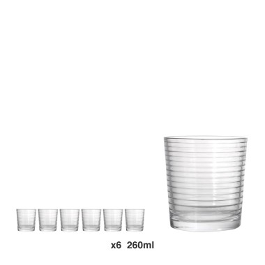 Copo Sem P� Mistral Rings 260ml Pack 6