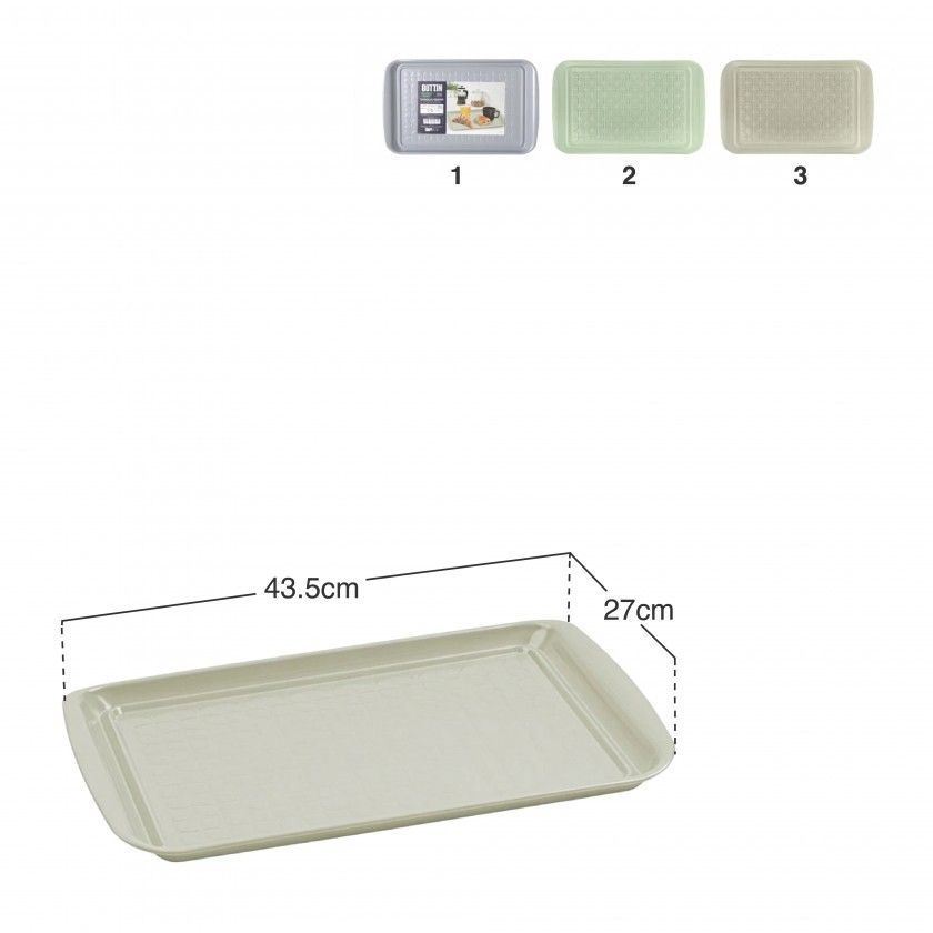 Bandeja Servir Metal Retangular 43.5X27X2cm Bandeja Servir Metal Retangular 43.5X27X2cm