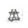 Cesta Organização Metal 2 Níveis 27X17X29cm Cesta Organização Metal 2 Níveis 27X17X29cm