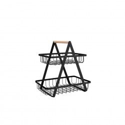 Cesta Organização Metal 2 Níveis 27X17X29cm Cesta Organização Metal 2 Níveis 27X17X29cm