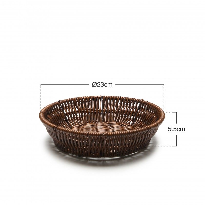 Cesto Pão Plástico Redondo Ø23X5.5cm Cesto Pão Plástico Redondo Ø23X5.5cm