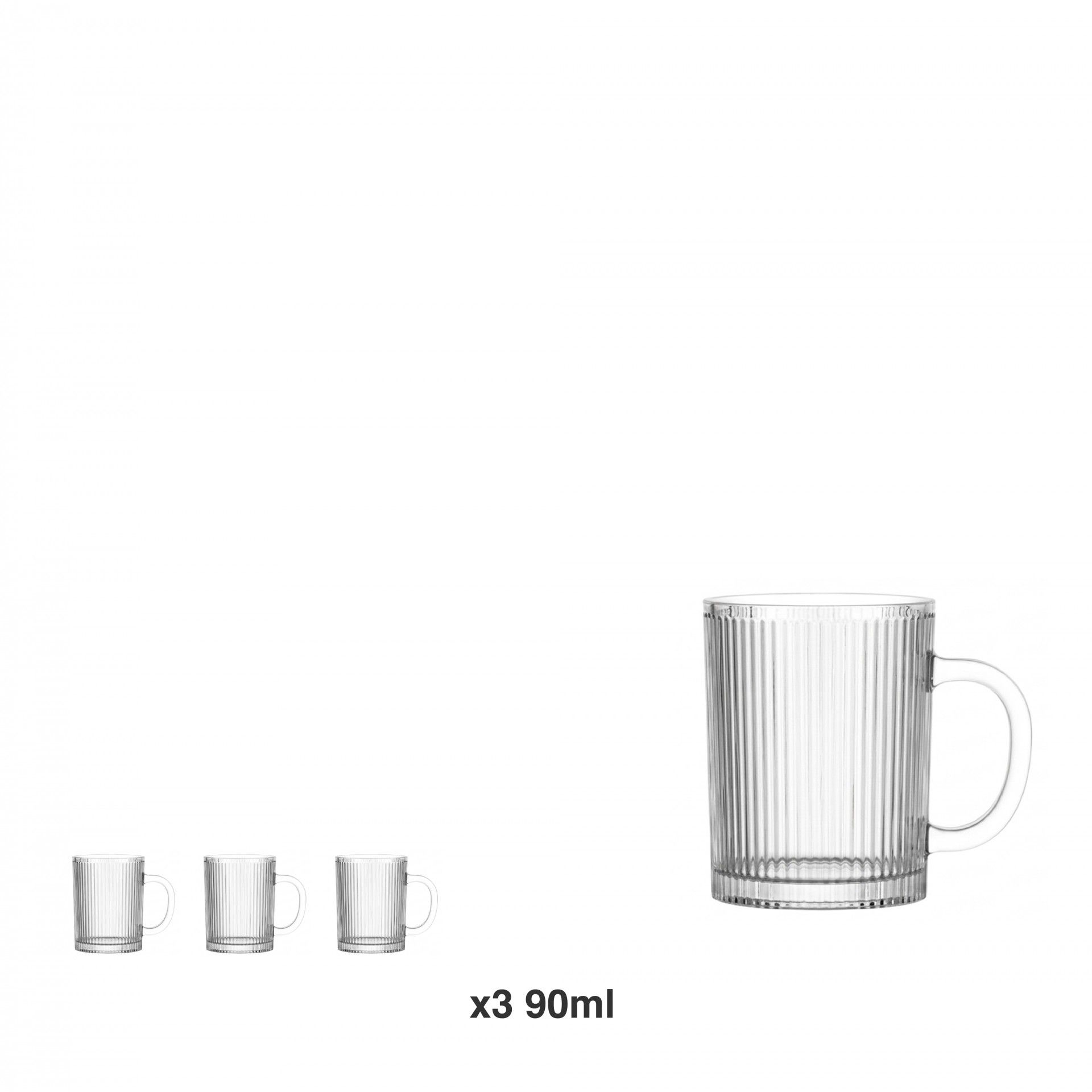 Chavena Café Tera 90ml Pack 3