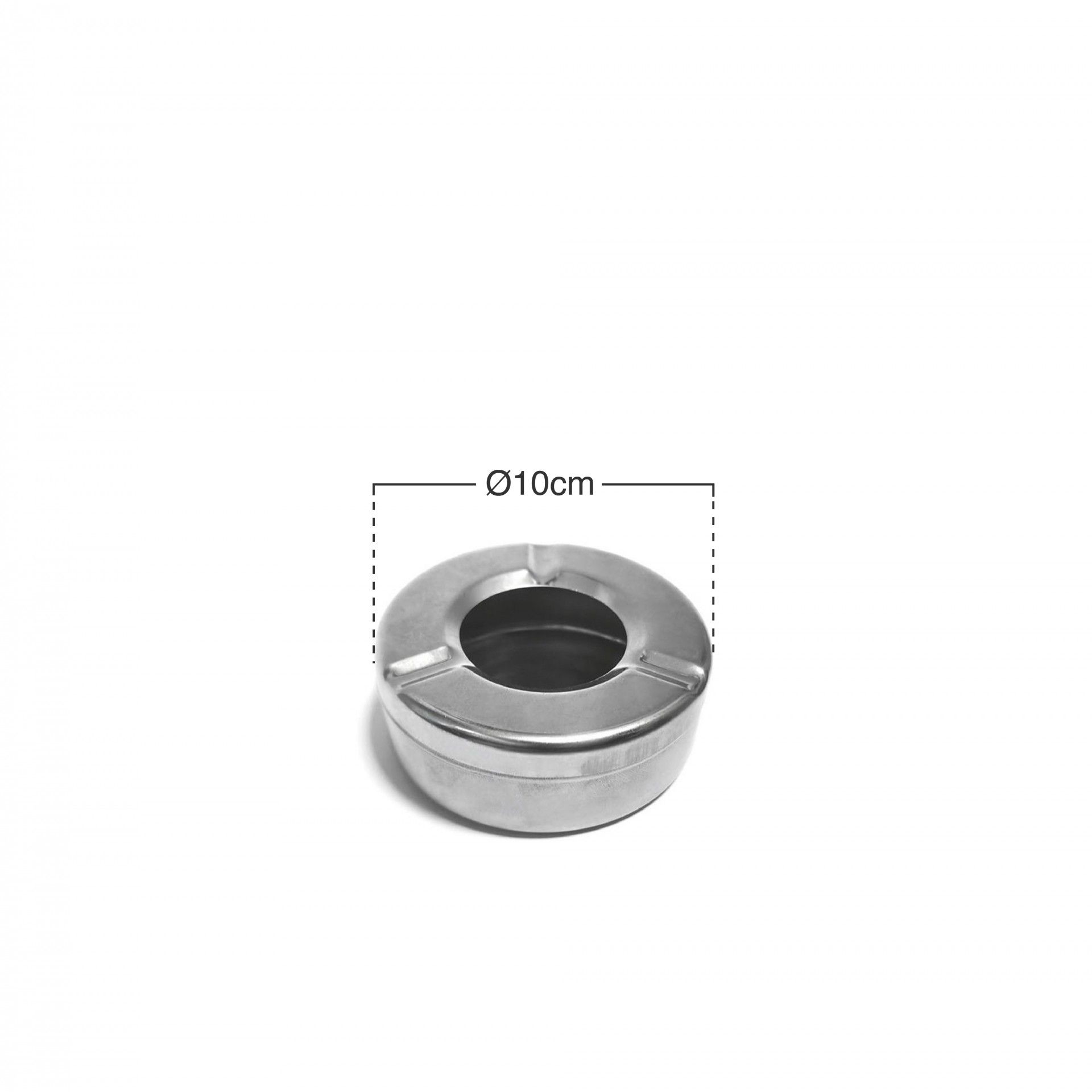 Cinzeiro Água Inox Ø10cm