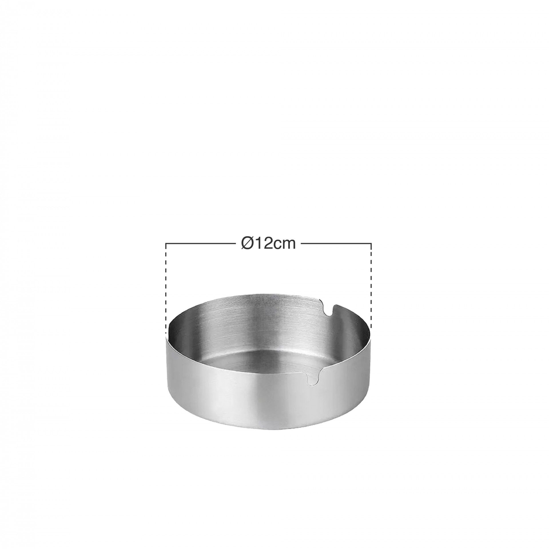 Cinzeiro Aço Ø12cm