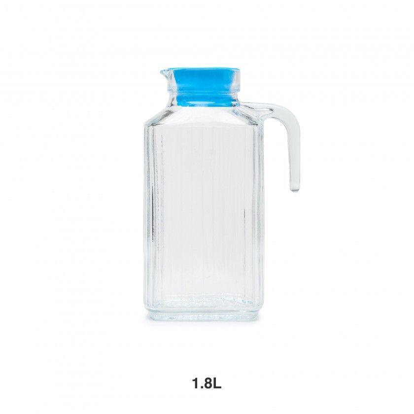 Jarro Vidro Com Tampa Transparente 1.8l Jarro Vidro Com Tampa Transparente 1.8l