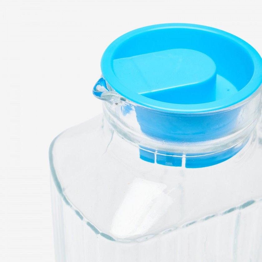 Jarro Vidro Com Tampa Transparente 1.8l Jarro Vidro Com Tampa Transparente 1.8l