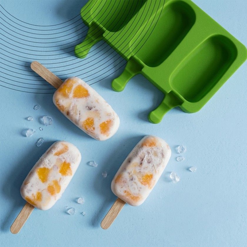 Molde 4 Gelados Silicone 19.5X14.5X2.5cm Molde 4 Gelados Silicone 19.5X14.5X2.5cm