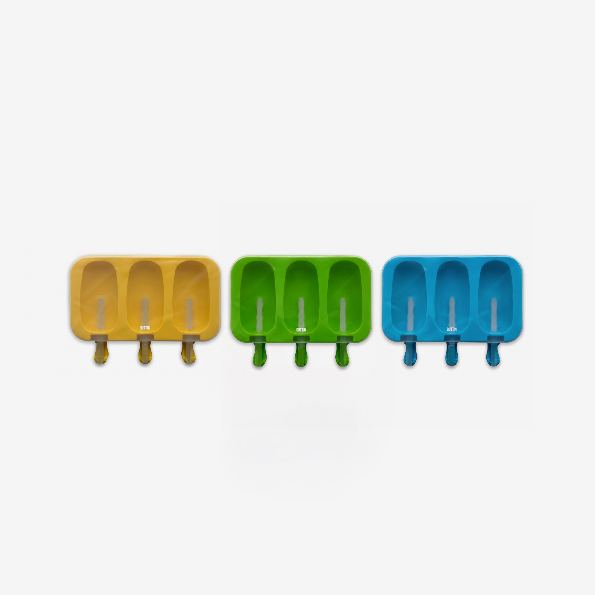 Molde 4 Gelados Silicone 19.5X14.5X2.5cm