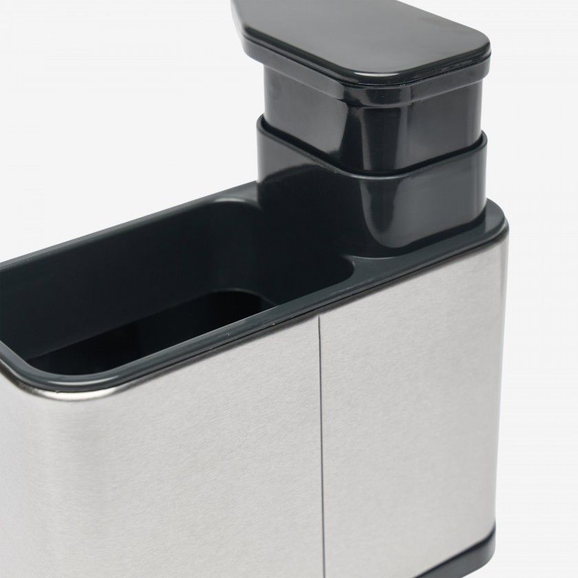 Dispensador Sab�o Com Porta Esfreg�o 18X8.5X19cm