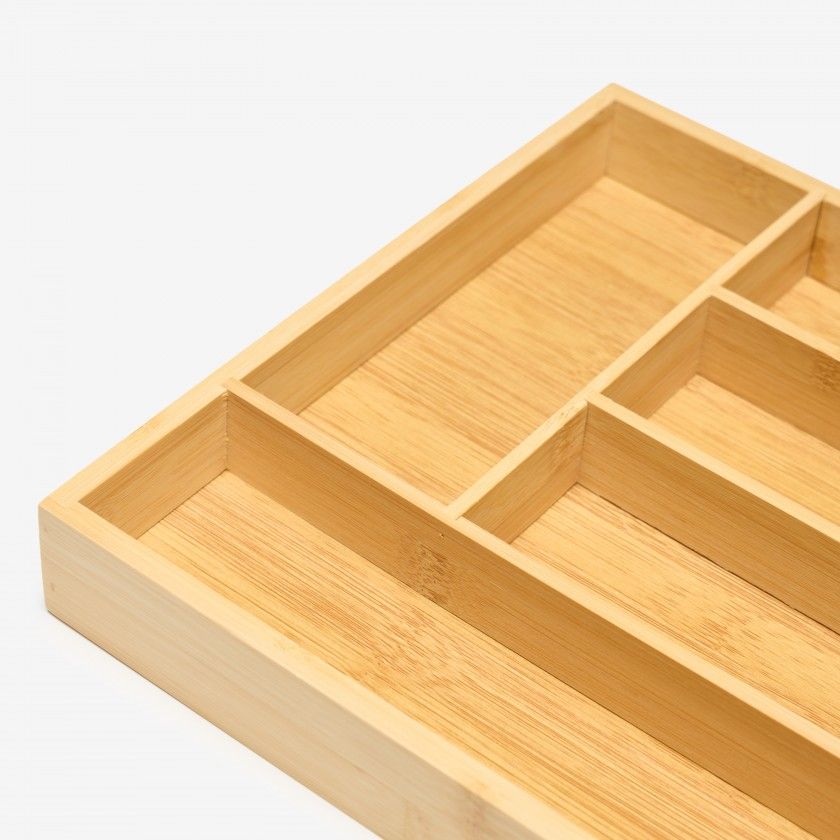 Organizador Talheres Bambo 34X26X5cm Organizador Talheres Bambo 34X26X5cm