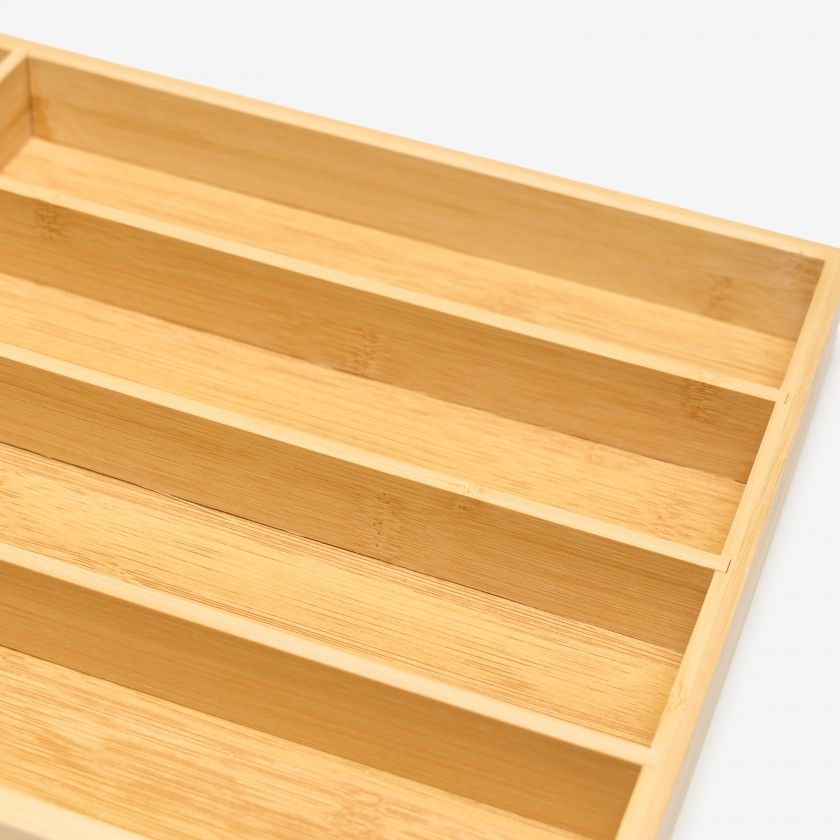 Organizador Talheres Bambo 34X26X5cm Organizador Talheres Bambo 34X26X5cm