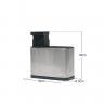 Dispensador Sab�o Com Porta Esfreg�o 18X8.5X19cm