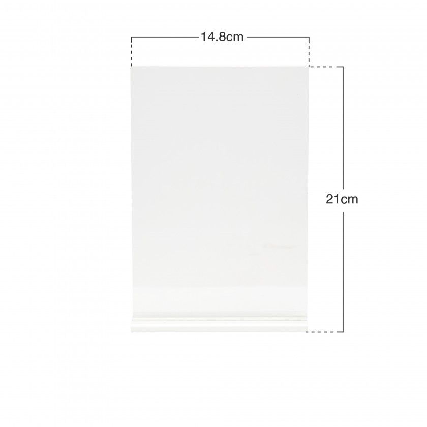 Porta Menus Acrílico 14.8X21cm Porta Menus Acrílico 14.8X21cm