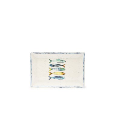 Travessa Melamina Sardinha 20X13X2cm