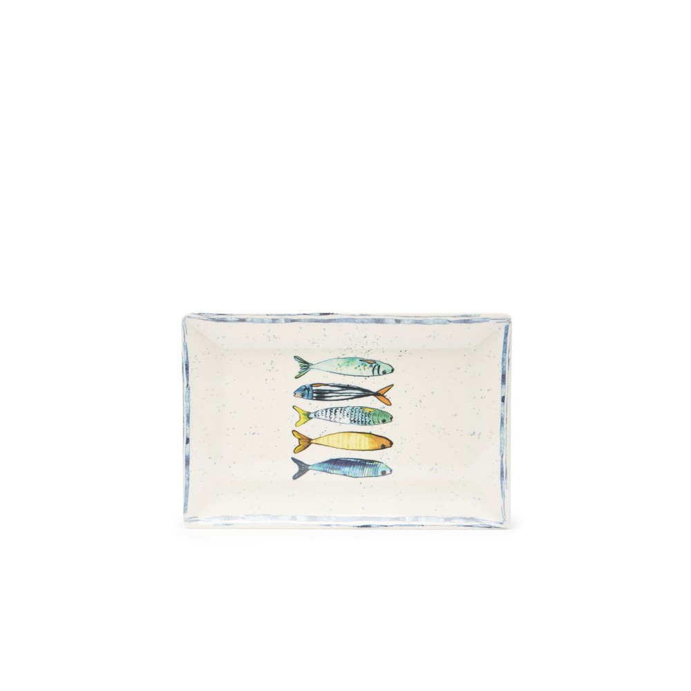 Travessa Melamina Sardinha 20X13X2cm