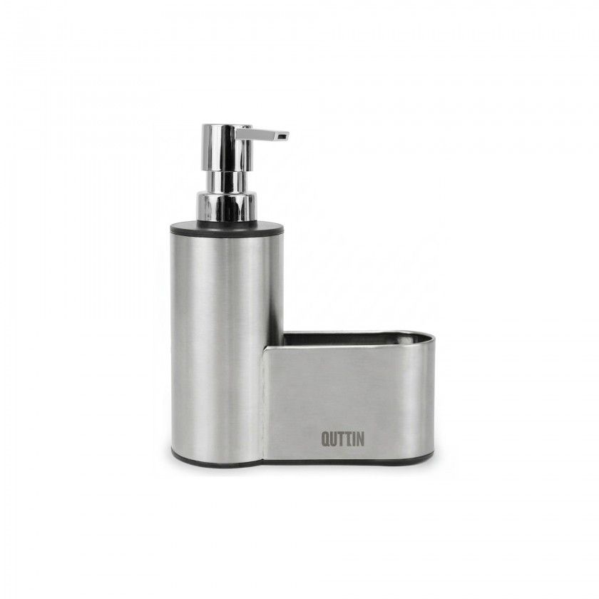 Dispensador Sabão Com Porta Esfregão Inox Dispensador Sabão Com Porta Esfregão Inox