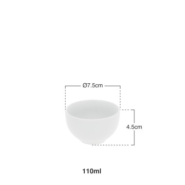 Chávena Coimbra sem asa 110ml 7.5x4.5cm
