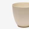 Vaso Plástico Tes Ecru Ø18X16cm Vaso Plástico Tes Ecru Ø18X16cm