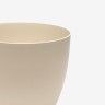 Vaso Plástico Tes Ecru Ø18X16cm Vaso Plástico Tes Ecru Ø18X16cm