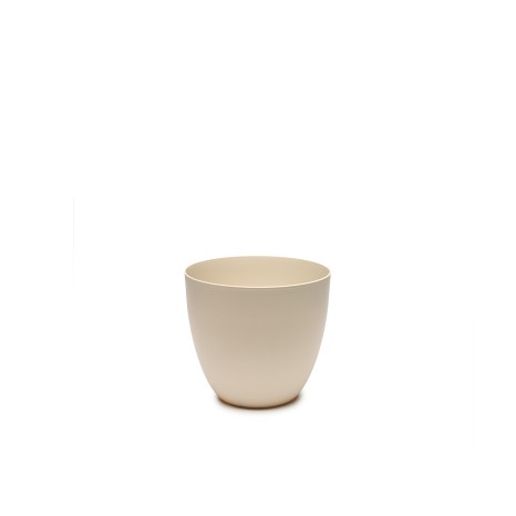 Vaso Plástico Tes Ecru Ø18X16cm - Image product