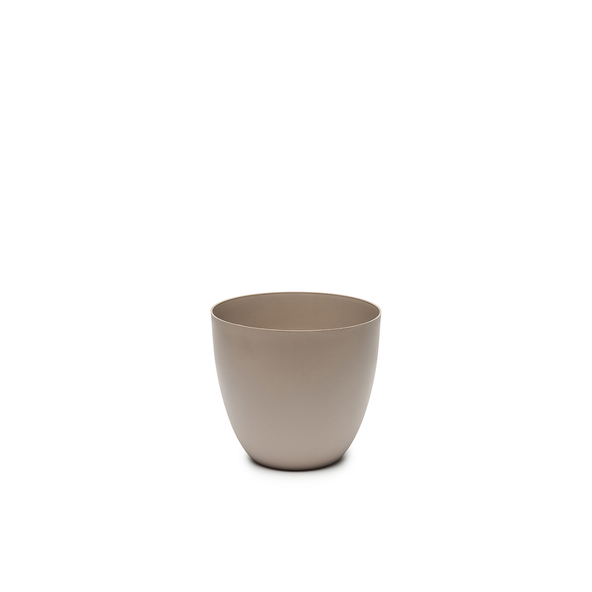 Vaso Plástico Tes Taupe Ø18X16cm