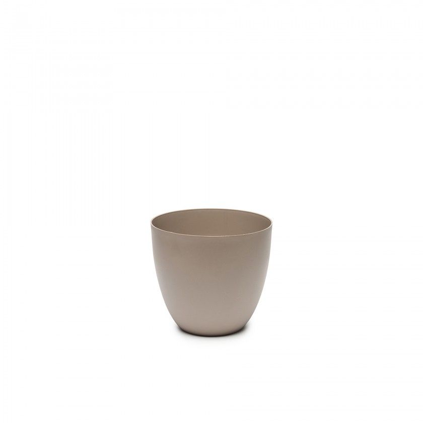 Vaso Pl�stico Tes Taupe �18X16cm
