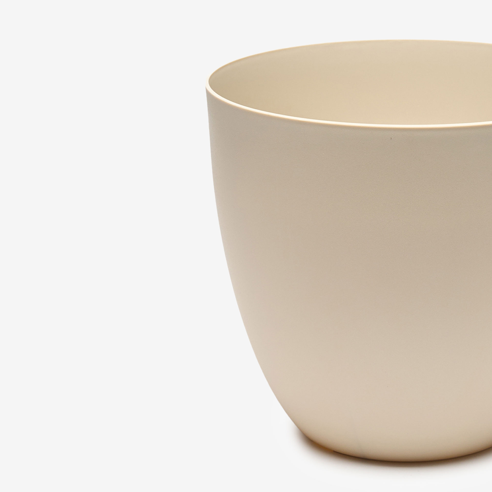 Vaso Plástico Tes Ecru Ø32X29cm