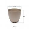 Vaso Plástico Tes Taupe Ø32X29cm Vaso Plástico Tes Taupe Ø32X29cm