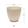 Vaso Plástico Tes Ecru Ø38X33cm Vaso Plástico Tes Ecru Ø38X33cm