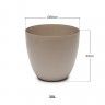 Vaso Plástico Tes Taupe Ø38X33cm Vaso Plástico Tes Taupe Ø38X33cm