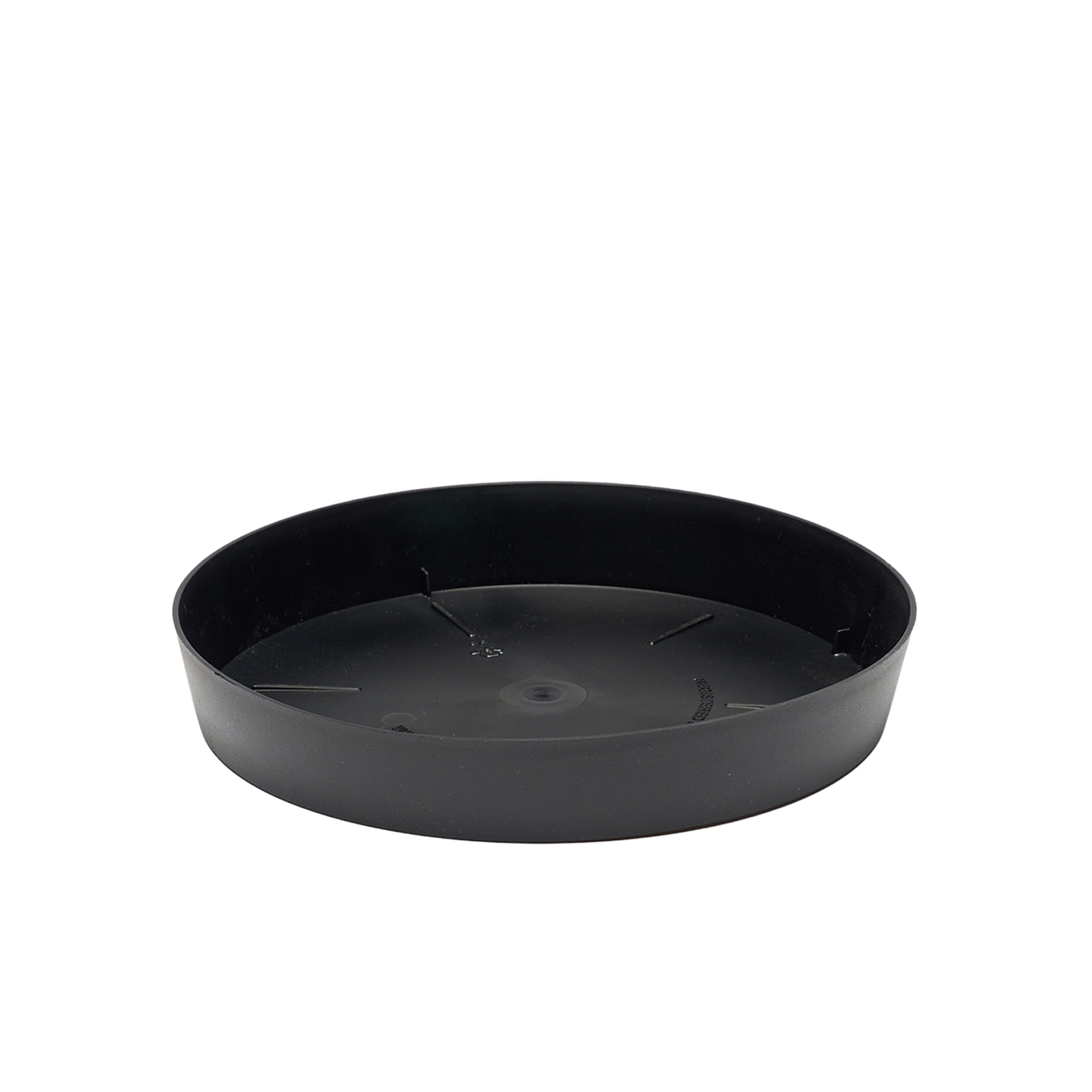 Prato Plastico Tes Redondo Preto Ø24x3.7cm