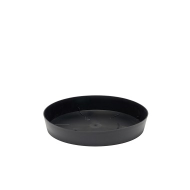 Prato Pl�stico Tes Redondo Preto �20x3cm