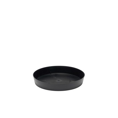Prato Pl�stico Tes Redondo Preto �17x2.5cm