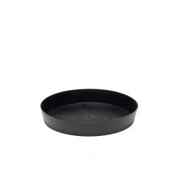 Prato Pl�stico Tes Redondo Preto �20x3cm